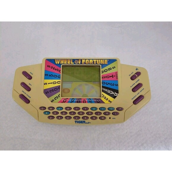 Wheel Of Fortune Handheld Game With #9 Cartridge 1995 Tiger Electronics - Picture 1 of 4